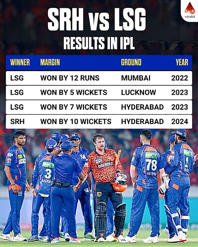 1, LSG vs SRH results