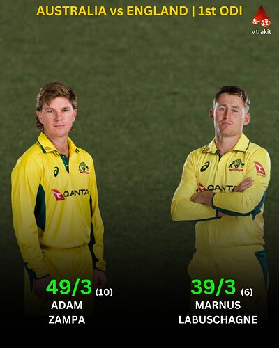 Best bowling figure by Australians in 1st ODI