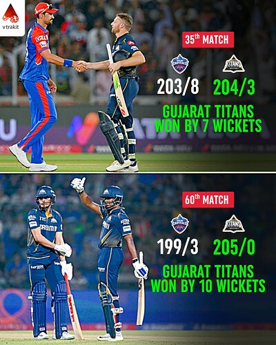 5. GT vs DC results in IPL 2025