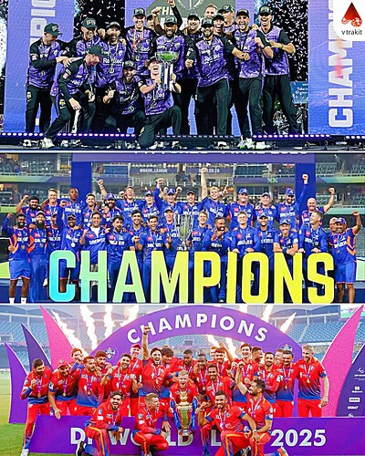4.Champions of T20 leagues in 2025